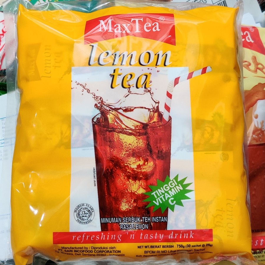 

Max Tea Lemon Tea isi 30 Sachet Maxtea