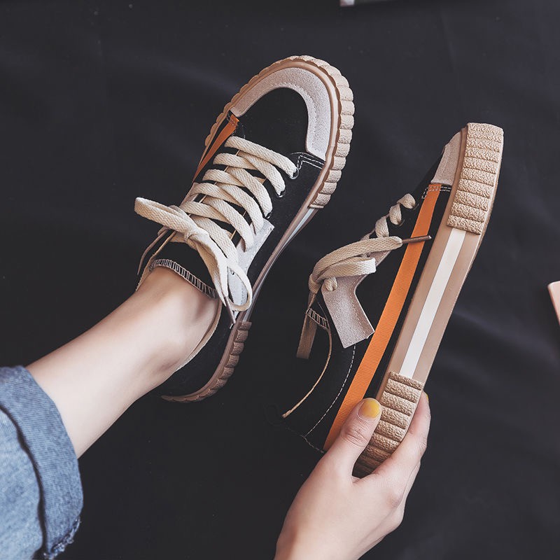 Sepatu Wanita Casual Import Korean Style Sneakers Canvas Wanita Import Trendy Sneakers Wanita Kanvas Kuliah Casual Kekinian