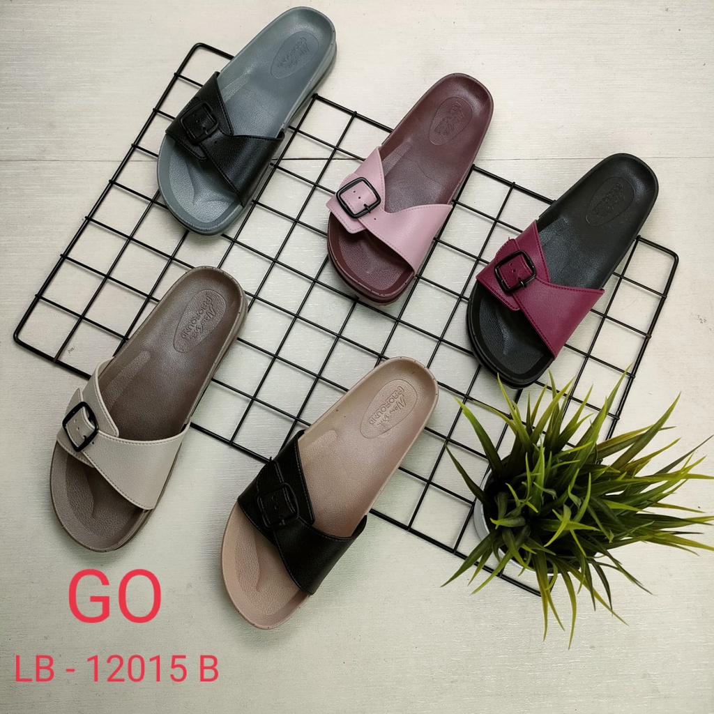 BB NEW ERA LB 12015 B Sandal Karet Wanita Slop