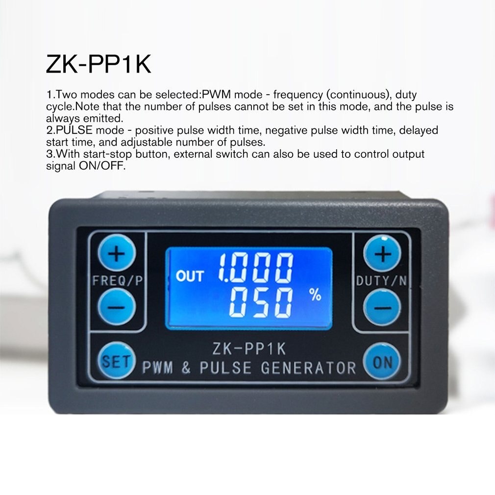 PWM Signal Pulse Generator Dual Mode 1Channel 150KHz LCD ZK-PP1K ZKPP1K