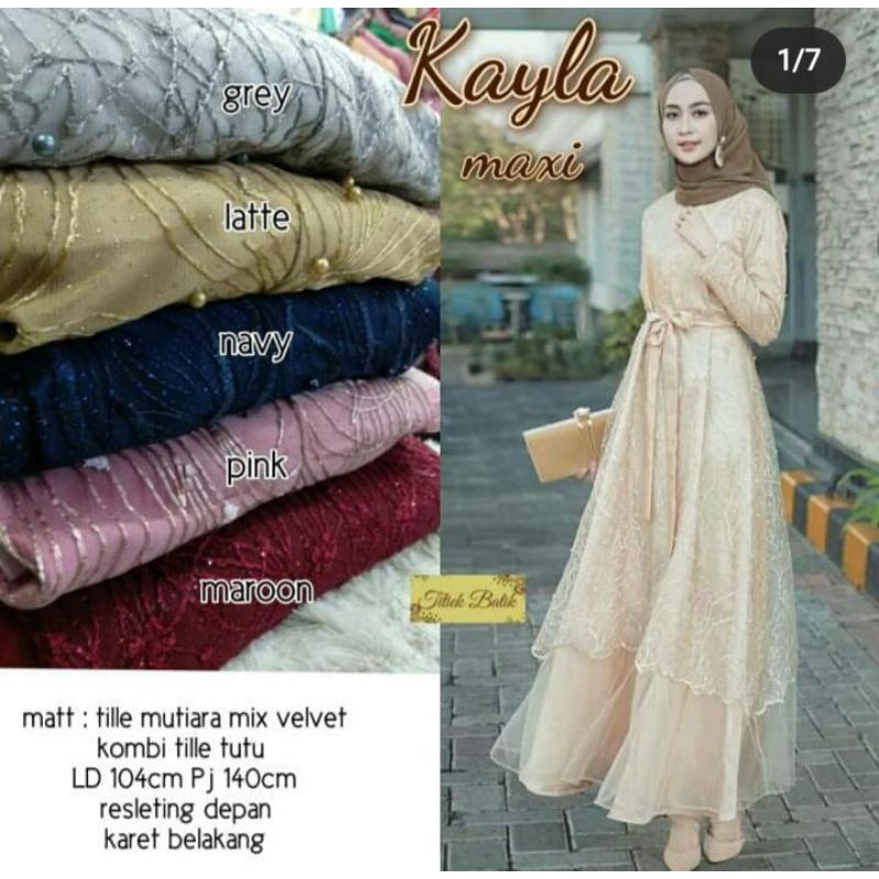 KAYLA MAXY / MAXY BROKAT / MAXI BROKAT / DRESS BROKAT / GAUN BROKAT / GAUN PESTA