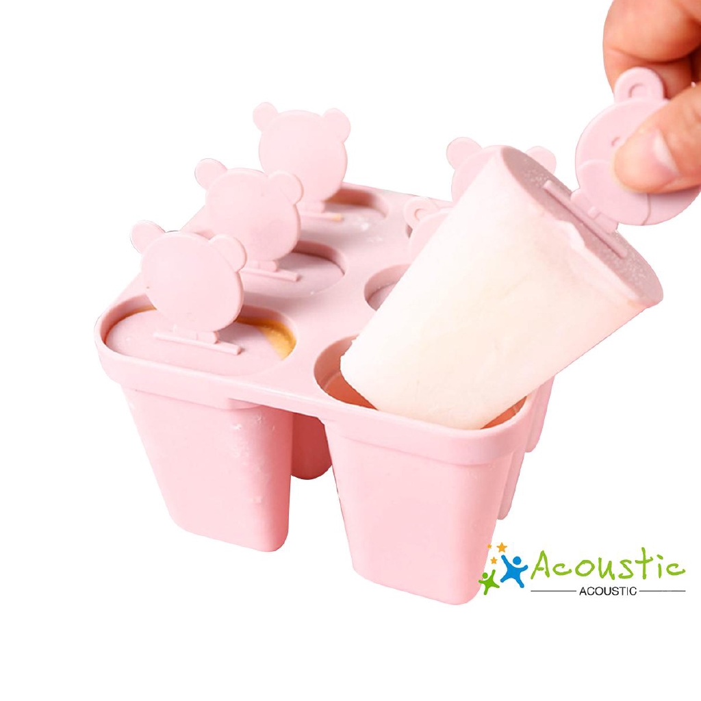 Cetakan Es Krim Popsicle Desain Kartun Lucu