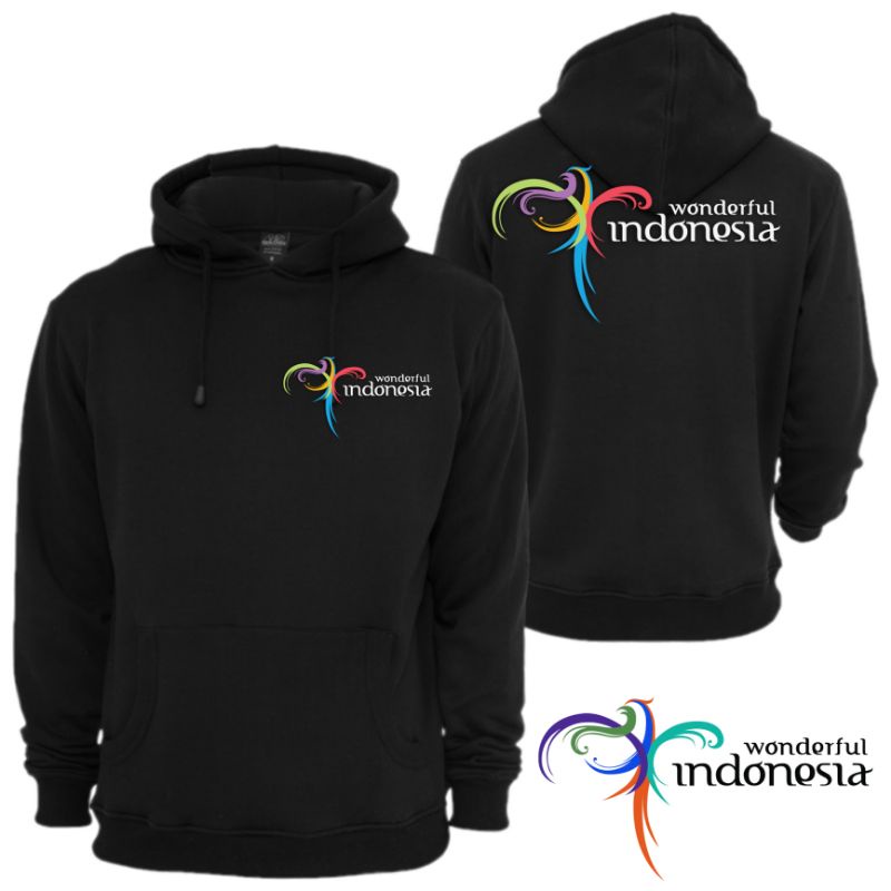 Hoodie sweater Wonderful Indonesia / Jaket Hoodie sweater Wonderful Indonesia Terbaru