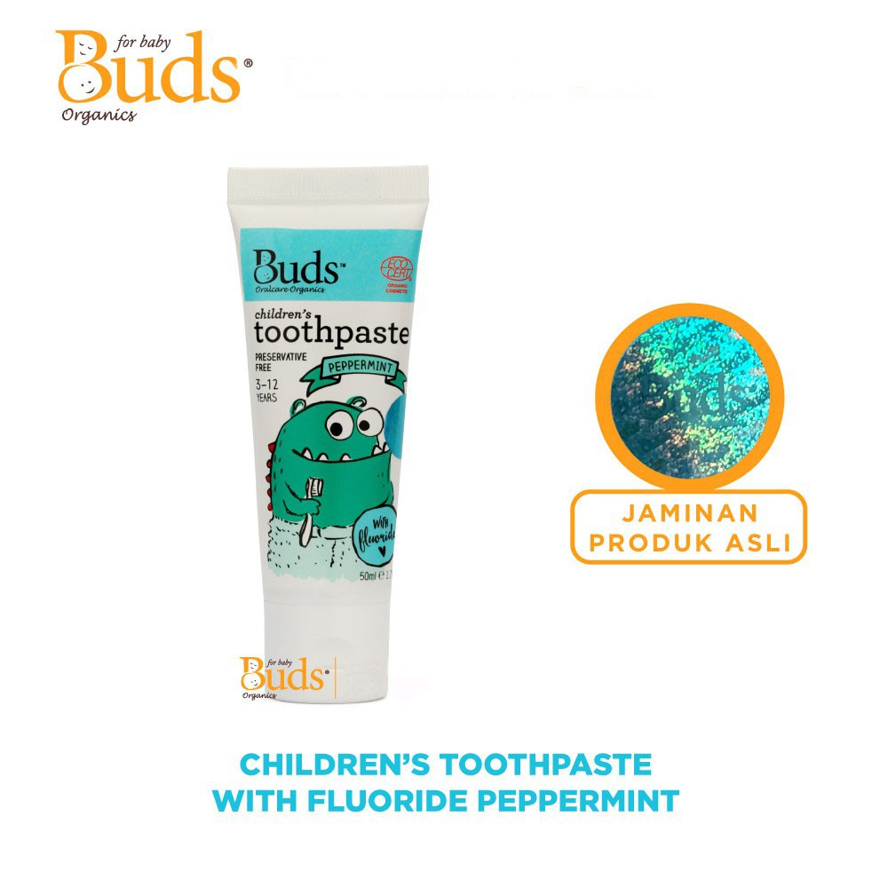 BUDS TOOTHPASTE WITH FLOURIDE / 3-12 TAHUN