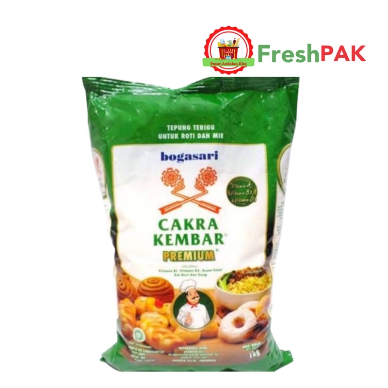 

FreshPAK - Tepung Terigu Cakra Kembar 1 kg