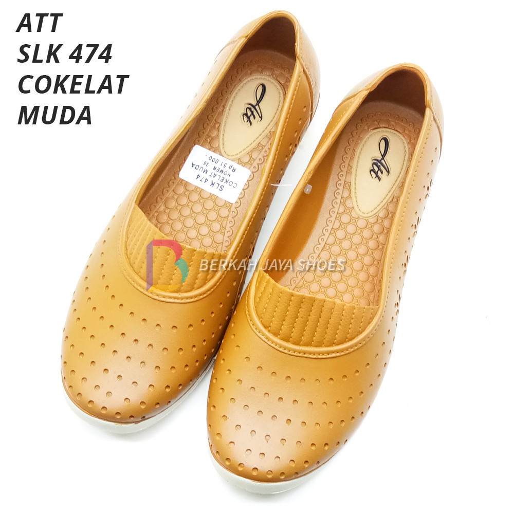 Sepatu Karet Wanita - Sepatu Flat Shoes Karet Wanita ATT SLK 474 Varian Warna - Anti Air &amp; Anti Slip