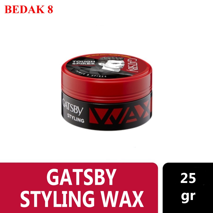 Gatsby Styling Wax Power &amp; Spikes Merah 25 gr