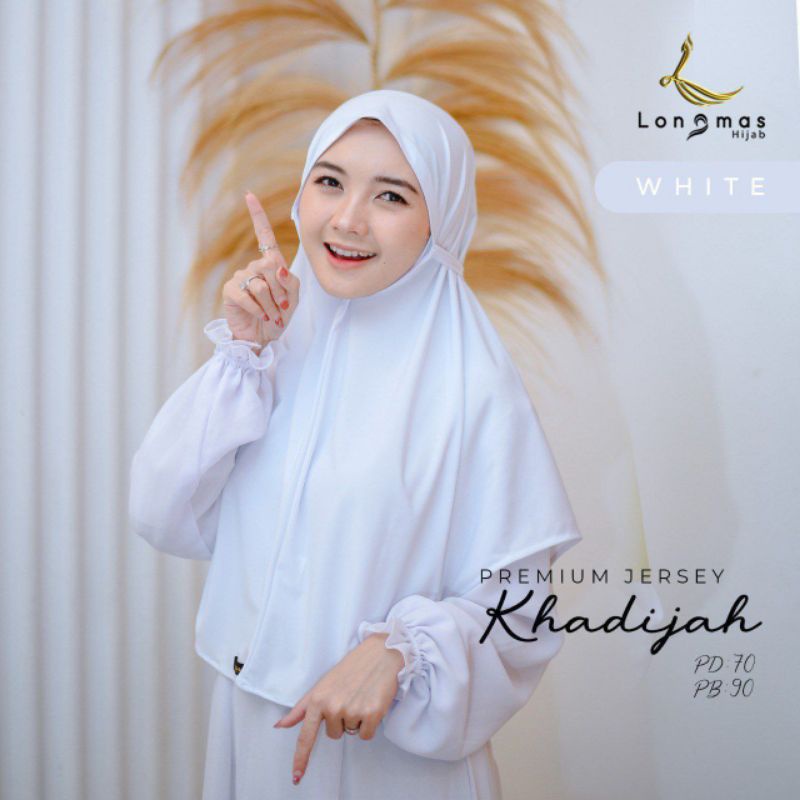 bergo jersey Khadijah ORI longmas hijab
