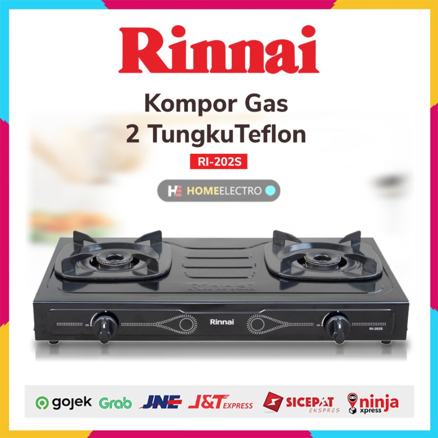 Kompor Gas 2 Tungku RINNAI RI-202S RI-202-S