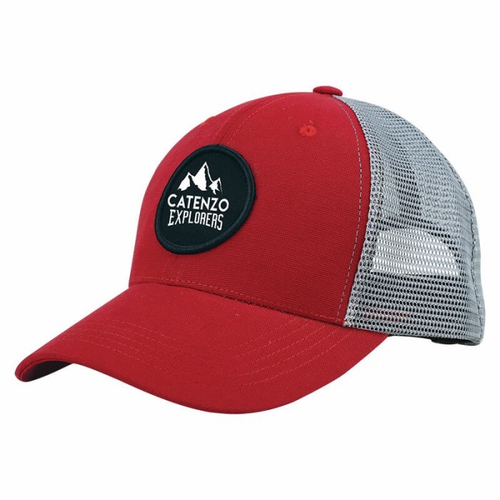 Topi Pria Distro/Topi Trucker Jaring Pria Merah Original Catenzo ZN103(Y0J6) TOPI IMPORT TOPI BASEBA