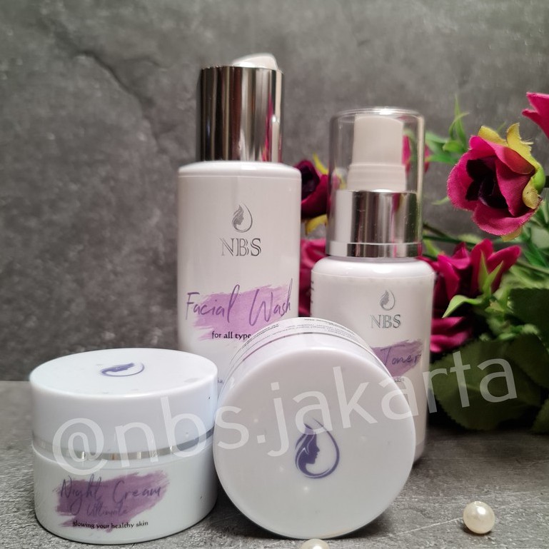 BARU NBS ULTIMATE PEMUTIH WHITENING GLOWING SKINCARE PERWATAN WAJAH MUKA BPOM TERMURAH TERBAIK