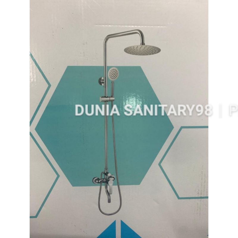 Shower Tiang Kuningan panas dingin Column set shower coulomn komplit