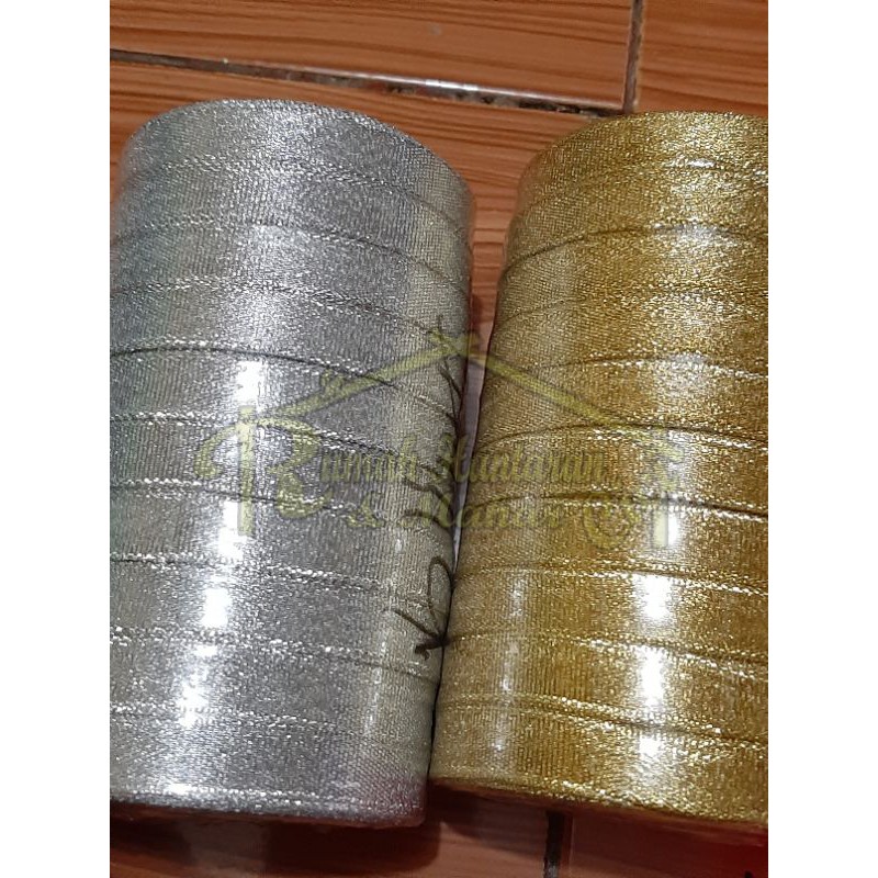 

pita meteran lebar 1,25cm/pita gold/pita silver/pita 1,25cm/pita glitter