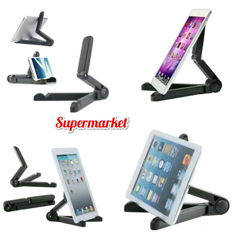 Portable Foid Stand Void Stand Phone Holder Dudukan Tablet Lipat