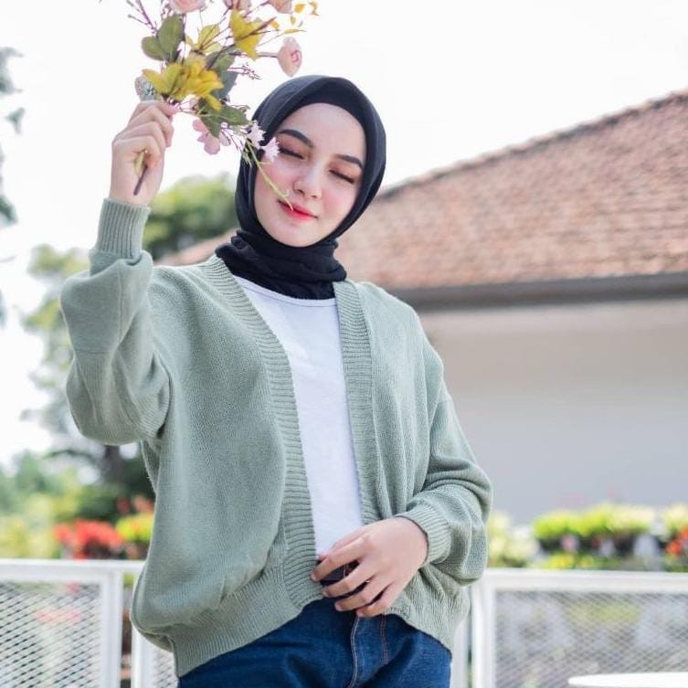 FLUFFY BUBBLE-CARDIGAN RAJUT WANITA HALUS-OUTER CARDY WANITA TERLARIS