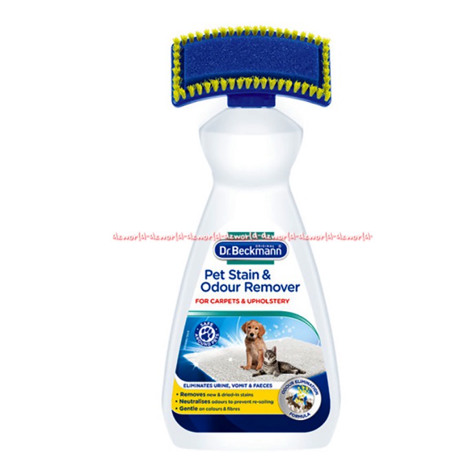 Dr Beckmann Pet Stain &amp; Odour Remover 650ml Pembersih Noda Bau Pipis Kencing Kucing Anjing Hewan Dengan Sikat Pets Drbeckman's Dr Beckman's