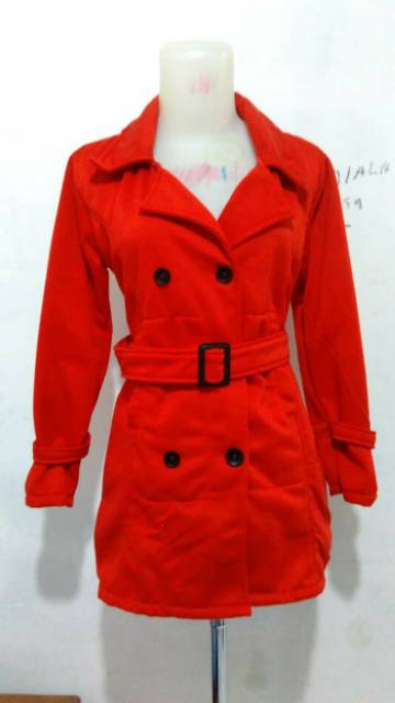 BLAZER WANITA MODEL KOREA / BLAZER WANITA / COAT KOREA / BLAZER TITANIA RED