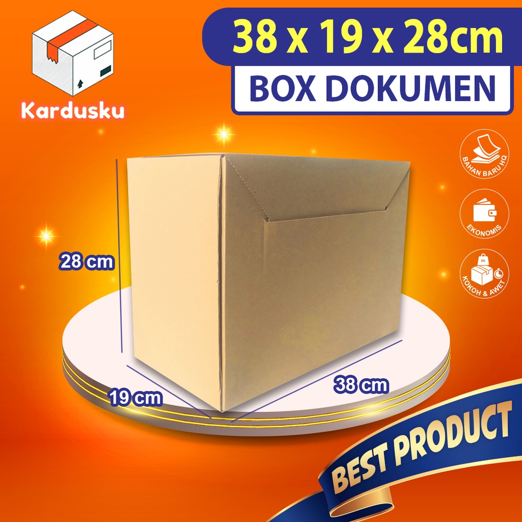 

Kardus Dus ARSIP Dokumen SUPER TEBAL PREMIUM BESAR KOKOH 38x19x28cm Box CUSTOM File kantor COKLAT