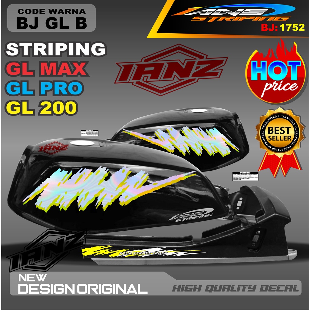 STRIPING HOLOGRAM GL MAX /  STIKER GL MAX VARIASI HOLOGRAM / STIKER HOLOGRAM