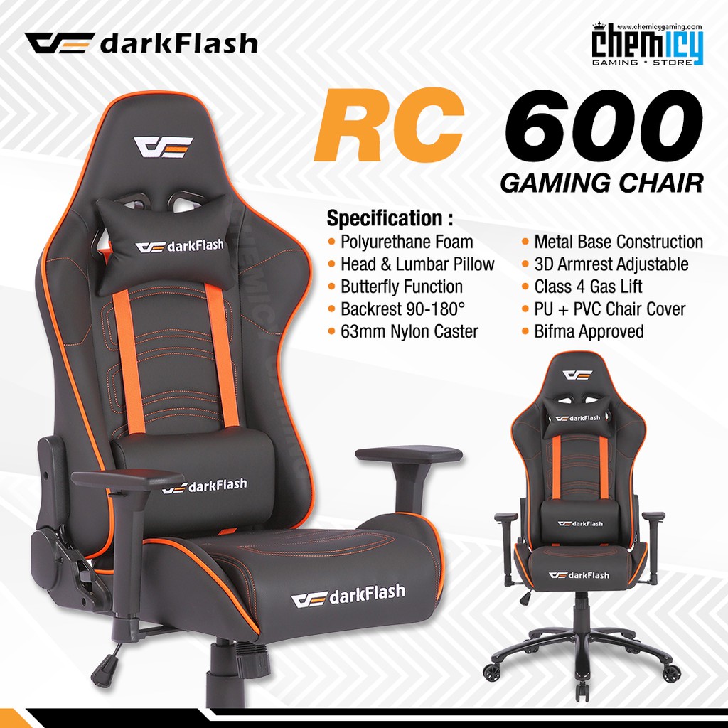 darkFlash RC600 Gaming Chair / Kursi Gaming