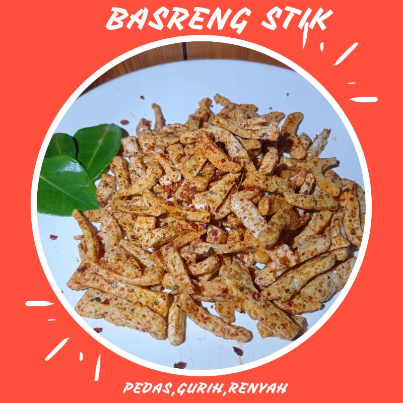 

Basreng Stik Pedas /Snack Basreng Bumbu daun jeruk (COD)