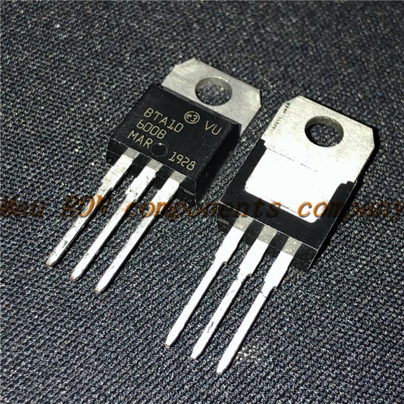 10pcs/lot BTA10-600B BTA10-600 TO-220 TO220 BTA10 Triac 600C 10A 600V In Stock Baru original