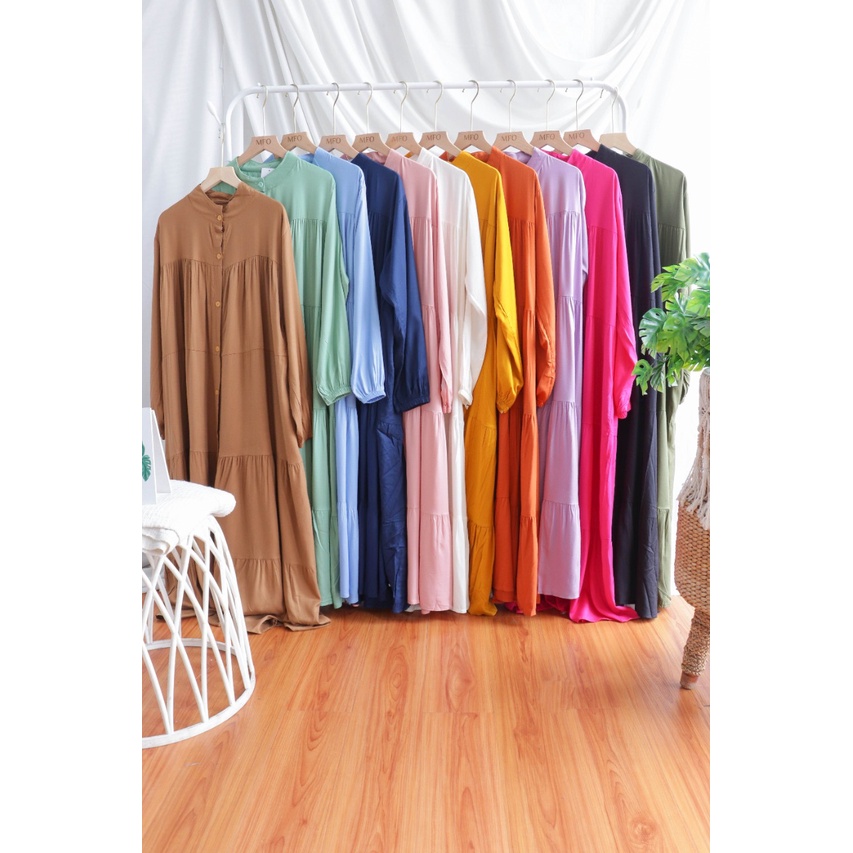 MIDI DRESS POLOS RAYON TWILL/MIDI DRESS POLOS