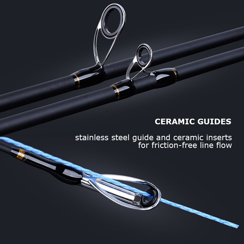 Free Ongkir Goture Xceed Fishing Rod Carbon Fiber Mh H Power 1 98 2 1m Spinning Casting Lure Rods Shopee Indonesia