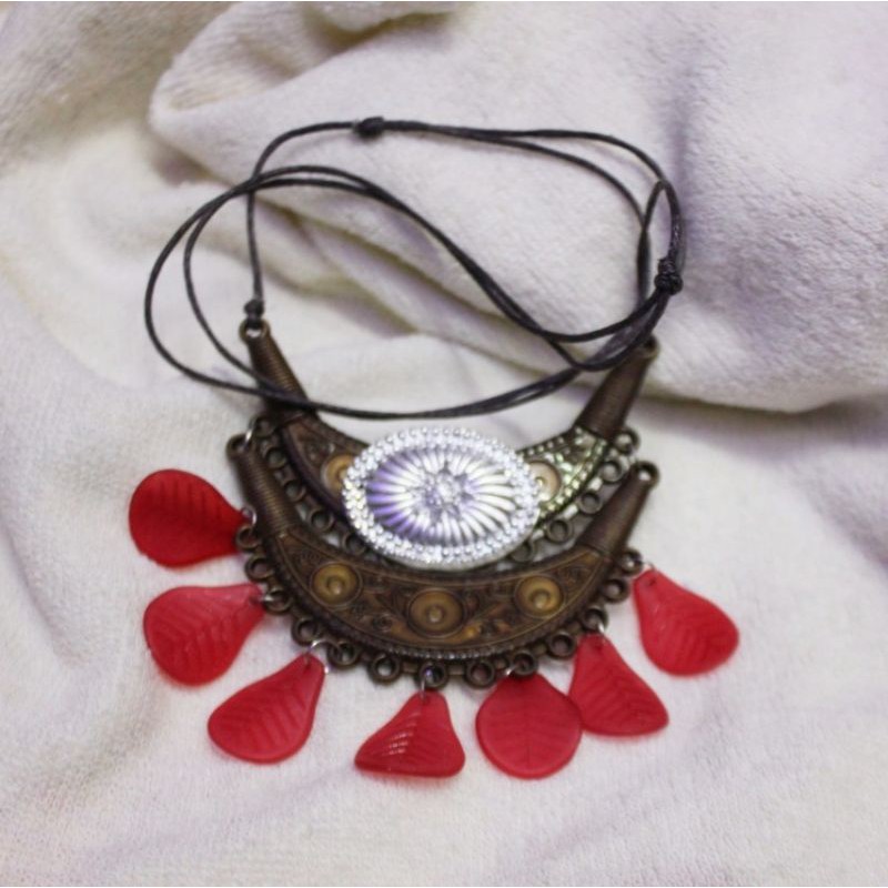 Kalung Etnik Aksesoris Baju Kebaya Pesta Kondangan untuk Perempuan