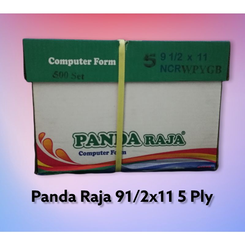 

PANDA RAJA kertas Continious form 91/2x11 5 Ply Ncr