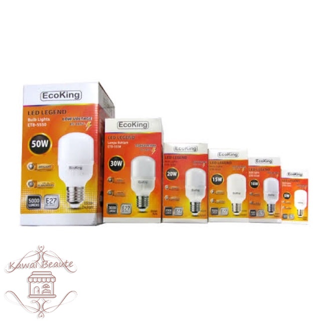 Ecoking Lampu LED Avatar 55W watt Model Kapsul Tetap Nyala pada Tegangan/ Voltase yang sangat Rendah TETAP STABIL DI TEGANGAN 85 VOLT!!