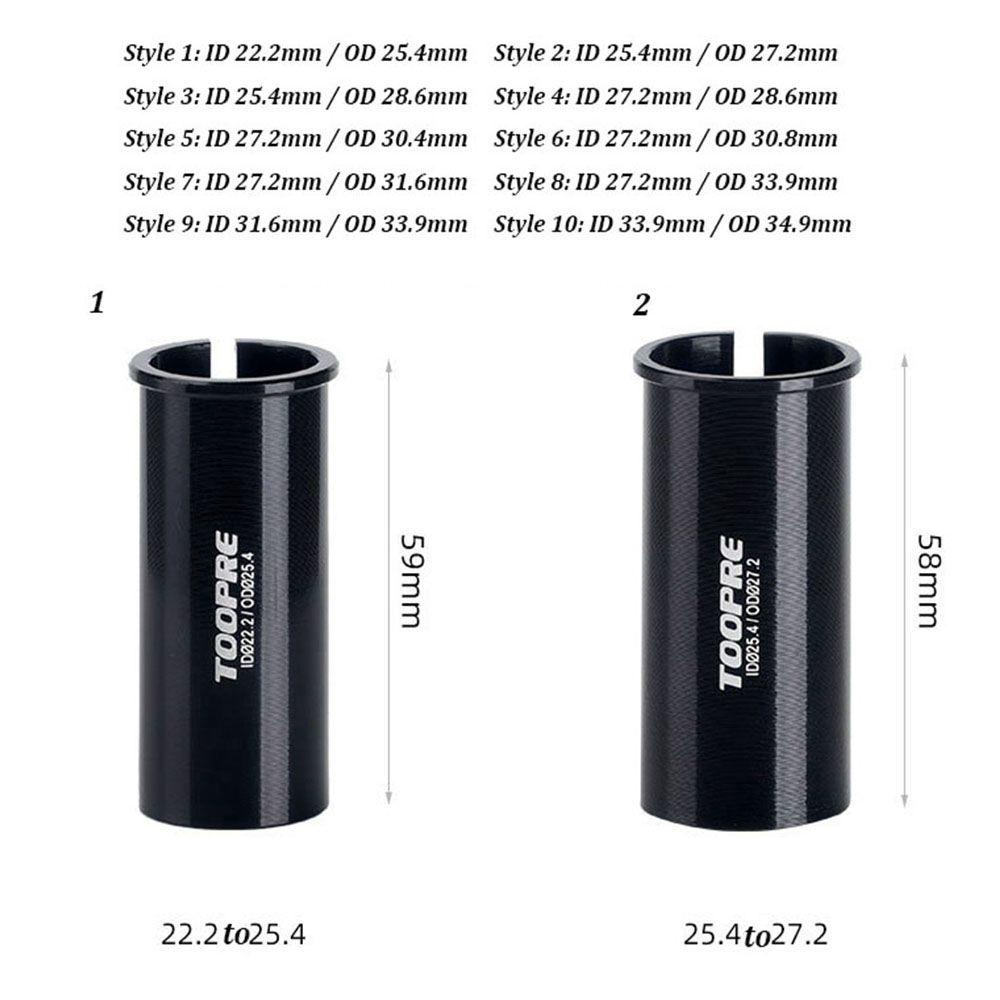 R-FLOWER Seatpost Sepeda Hitam Aluminium Alloy 22.2 /25.4 /27.2 /28.6/31.6mm Seat Post Tube