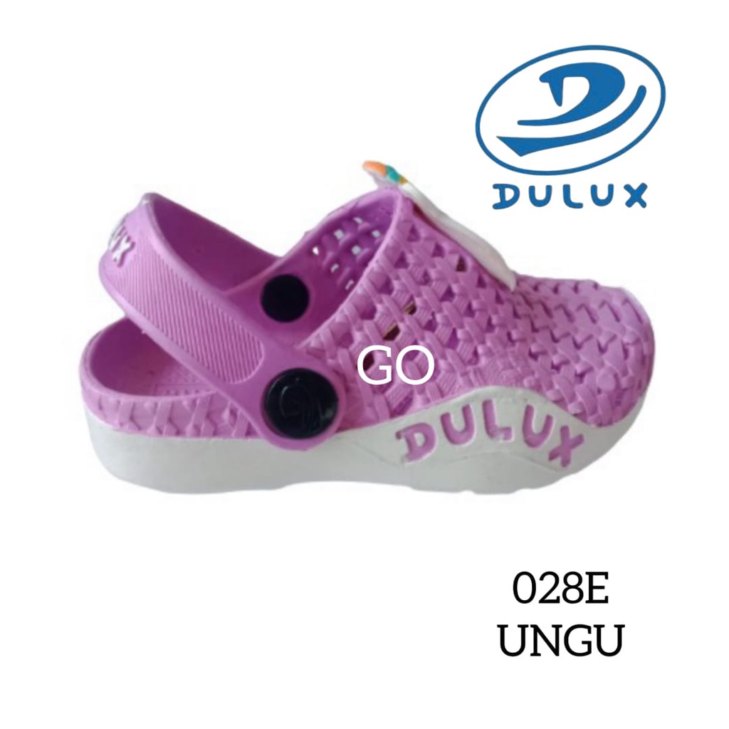 gos DULUX CQ 028ED UNC Sandal Baim Tali Belakang Model Lucu Sandal Slop Anak Perempuan Model Karakter Unicorn