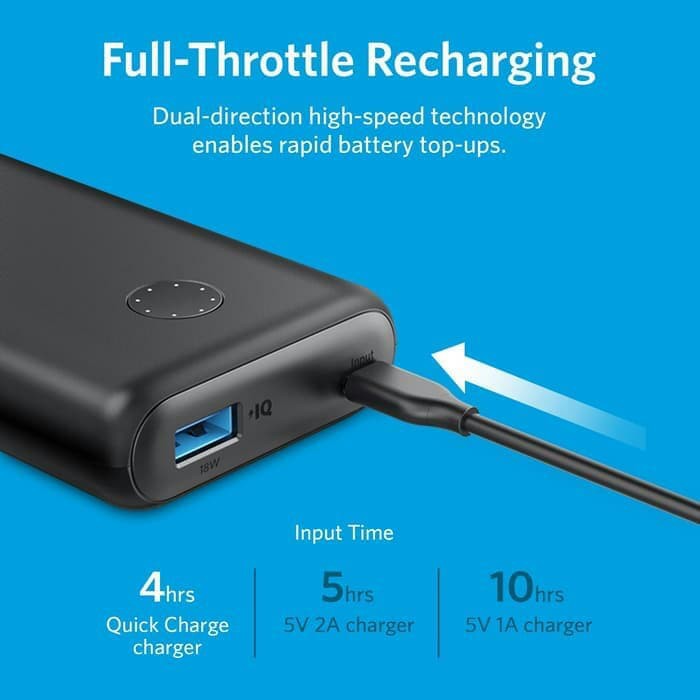 ANKER Quick Charge 3.0 Powerbank PowerCore II 10000 mAh A1230