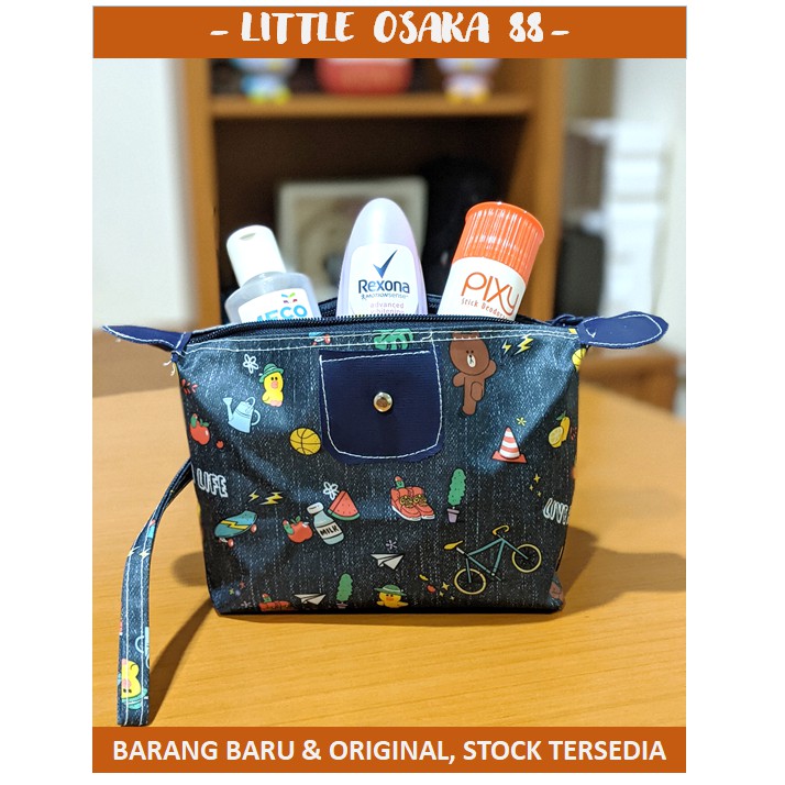 Tas Kosmetik Serbaguna Pouch Karakter Motif Lucu