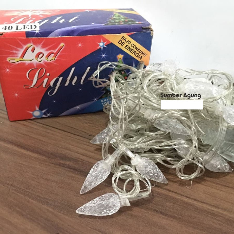 Lampu Tumblr Bentuk Cemara Warna Warni LED Terang Berkualitas 40LED