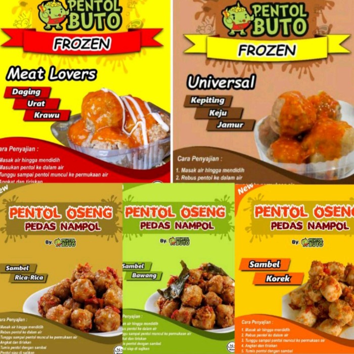 

- BARU Paket 3pc Pentol Buto Varian Sambal - bawang 3pc