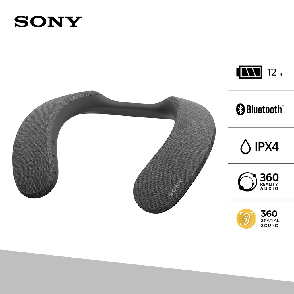 Sony Speaker SRS-NS7 Wireless Neckband Android &amp; IOS - Black