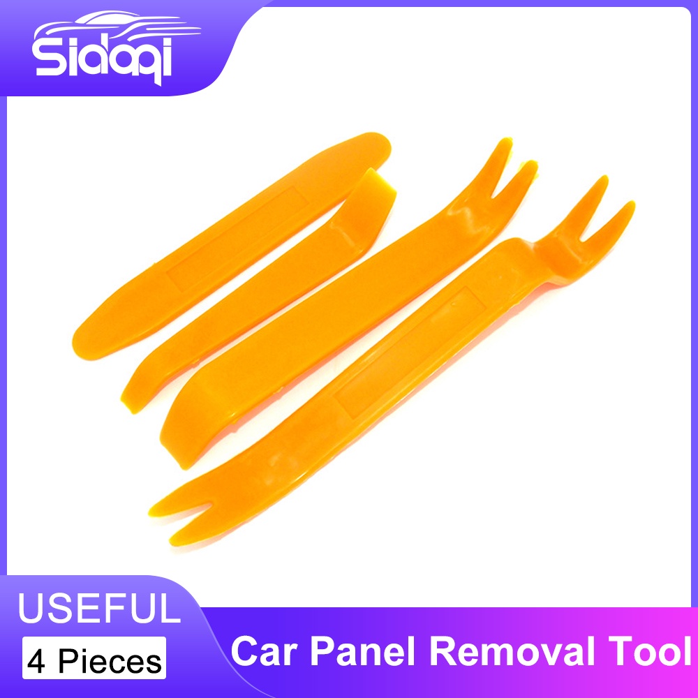 4Pieces Alat Pembuka Klip Panel Audio Door Trim Clip Congkelan Alat Congkel Dashboard Mobil Door Clip Trim Removal Tool