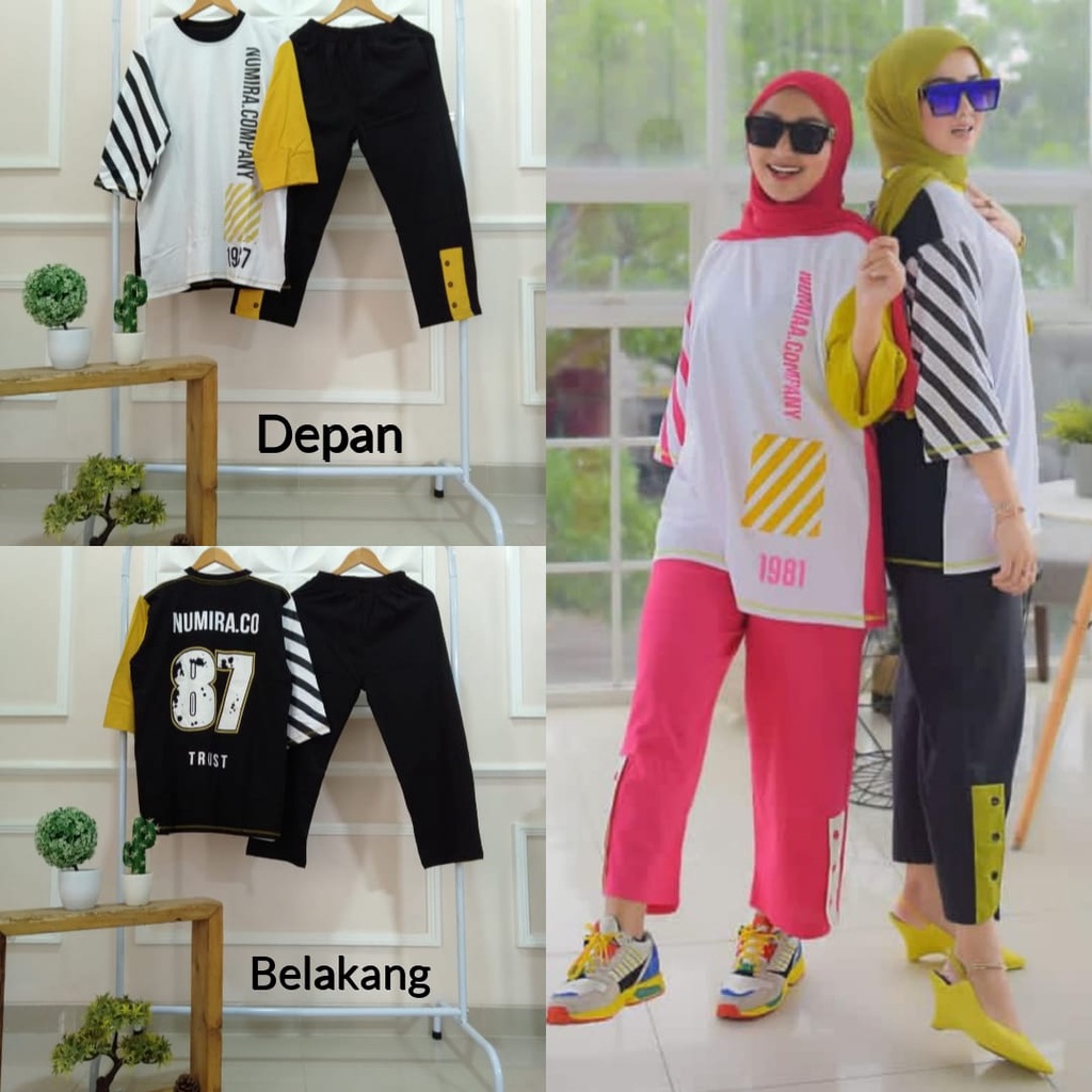 TERBARU SETELAN MODEL NUMIA COMBED ORI JUMBO KEKINIAN BEST SELLER // SET GOWES WANITA // SETCEL WANITA JUMBO