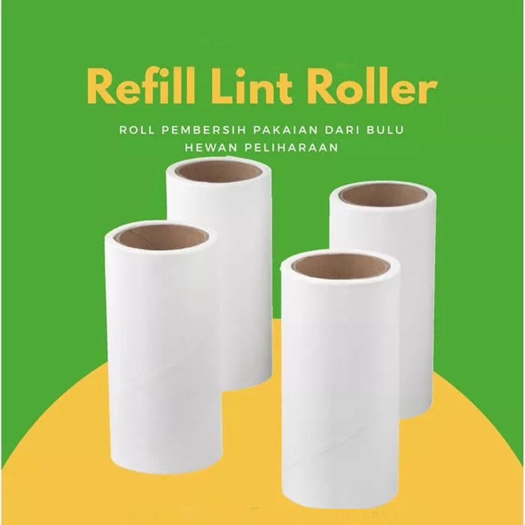 Jet Acc - Sticky Roll/Pembersih Bulu Halus Debu Isi Ulang REfill  Pembersih Bulu Halus Baju Sofa Bantal Kasur Roller Dust Remover