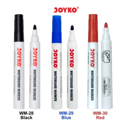 

SPIDOL JOYKO WHITEBOARD Marker Papan Tulis Putih Bisa Dihapus Joyko Warna Hitam Biru Merah