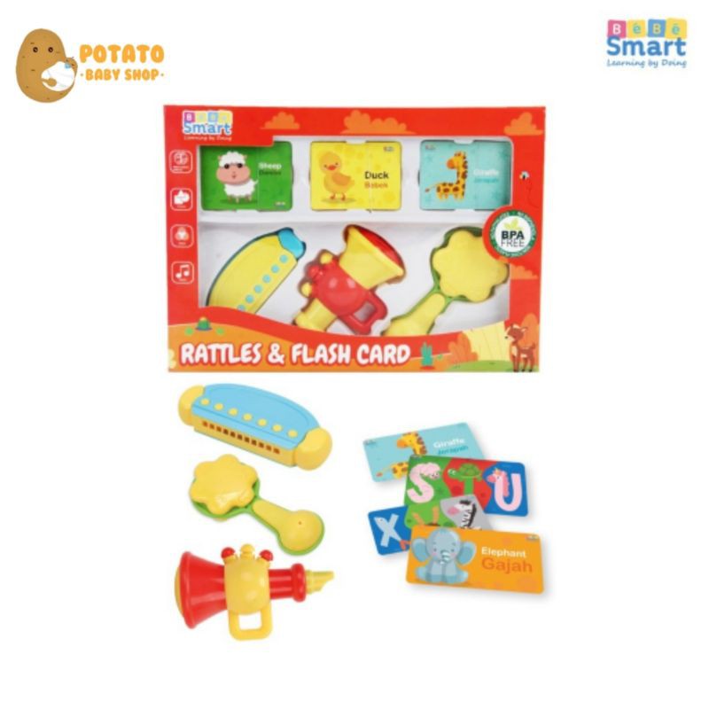 Bebe Smart - Rattles &amp; Flash Card Bebesmart