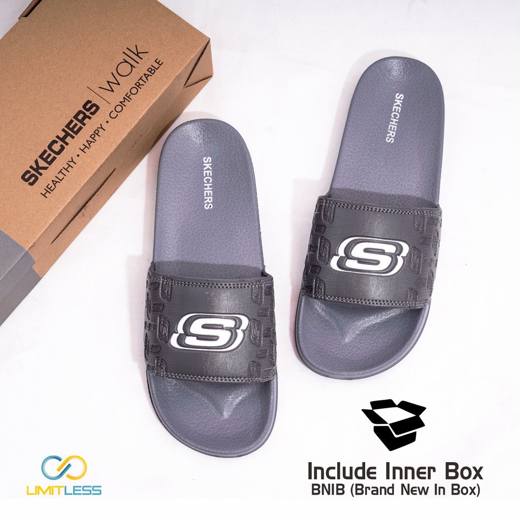 Sandal Cowok Slip On Sketchers Sandal Pria Selop Santai Rumah Sendal Pria Slip On Sangat Ringan