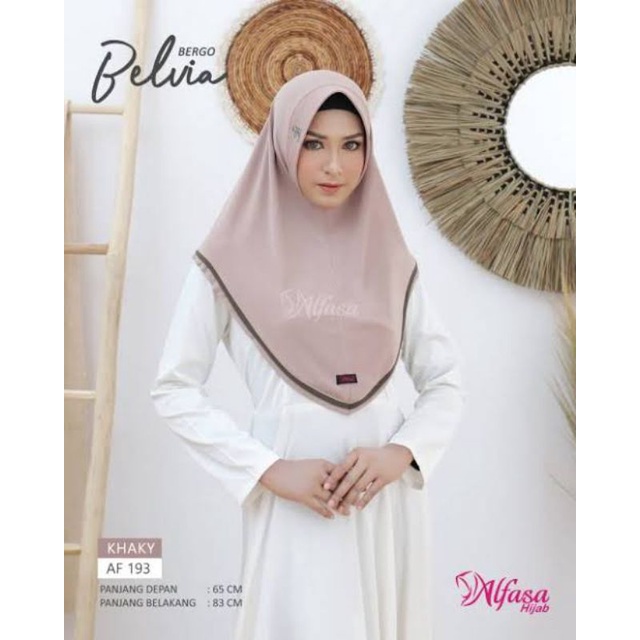 Alfasa Hijab Bergo Belvia Jilbab Instan Jersey Serena