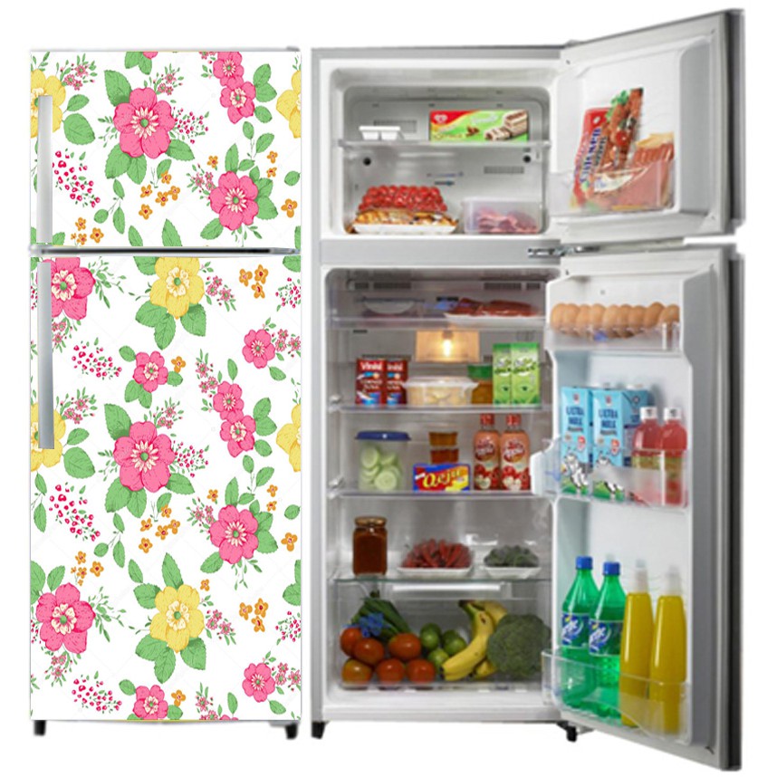 Sticker kulkas shabby 2 pintu