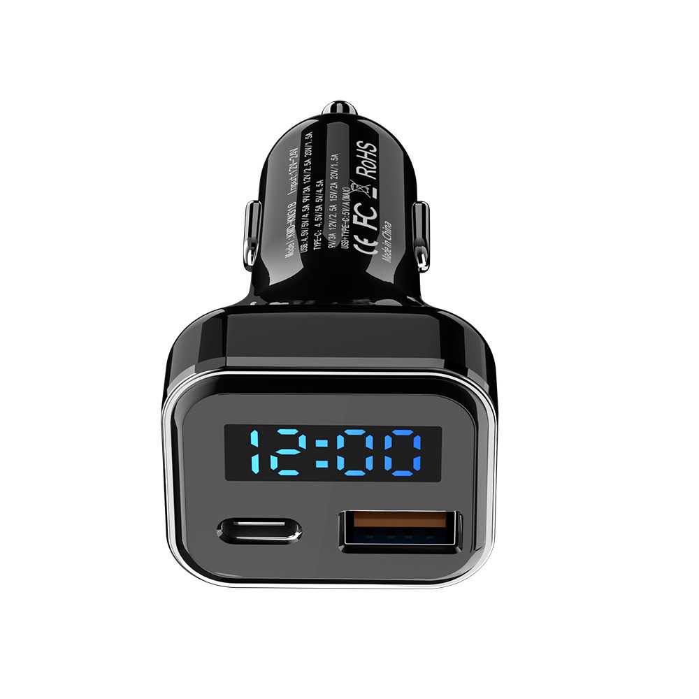 Car Charger Smartphone USB Type C 2 Port 5A