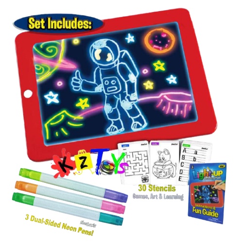 MAGIC SKETCHPAD ART THAT GLOW MAINAN EDUKASI BELAJAR MENGGAMBAR