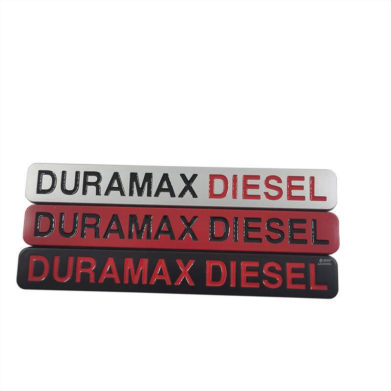 1pc Stiker Emblem Logo Tulisan Duramax Diesel Bahan Metal Untuk Dekorasi Mobil