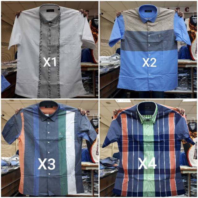 Kemeja mauro milandri size XL - Hem branded merk Mauro Milandri original size XL